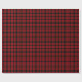 Papier Cadeau Motif rouge et noir de plaid (Plat)
