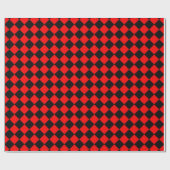 Papier Cadeau Motif rouge et noir Imprimer (Plat)