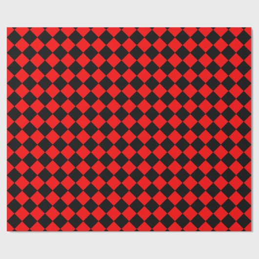 Papier Cadeau Motif rouge et noir Imprimer (Plat)