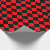 Papier Cadeau Motif rouge et noir Imprimer (Coin)