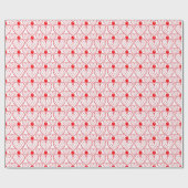 Papier Cadeau Motif rouge mignon Valentine de coeurs (Plat)