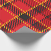 Papier Cadeau Motif rouge noir et jaune (Coin)