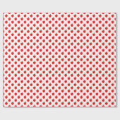 Papier Cadeau Motif rouge pomme (Plat)