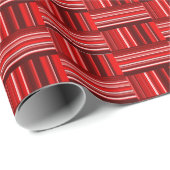 Papier Cadeau Motif rouge unique (Coin rond)