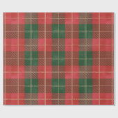 Papier Cadeau Motif rouge vert (Plat)