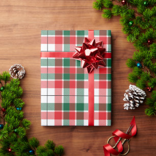 Papier Cadeau Motif rouge vert plaid Noël Noël Noël Noël Noël