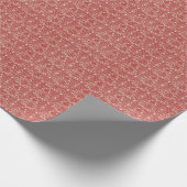 Papier Cadeau Motif rouge vintage (Coin)