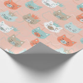 Papier Cadeau Motif Royal Cats (Coin)