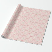 Papier Cadeau Motif Ruban Rose Hedwig (Déroulé)