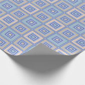 Papier Cadeau Motif rustique de carrés en patchwork (Coin)