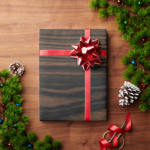 Papier Cadeau Motif rustique en bois
