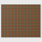 Papier Cadeau Motif rustique rouge et vert amorti de plaid (Plat)