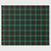 Papier Cadeau Motif rustique rouge rouge tartan noir (Plat)