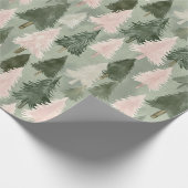 Papier Cadeau Motif Sage Green & Pine Rose (Coin)