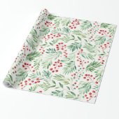Papier Cadeau Motif saint de Noël (Déroulé)