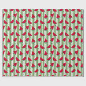 Papier Cadeau Motif sans couture à rayures de pastèque (Plat)