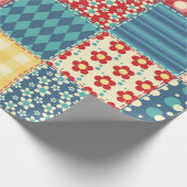 Papier Cadeau Motif sans couture. Arrière-groupe patchwork vinta (Coin)