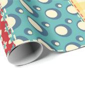 Papier Cadeau Motif sans couture. Arrière-groupe patchwork vinta (Coin rond)
