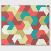 Papier Cadeau Motif sans couture. Arrière - plan illimité de géo (Plat)