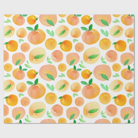 Papier Cadeau Motif sans couture avec aquarelle peinte à la main (Plat)