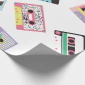 Papier Cadeau Motif sans couture avec bandes audio dans style ré (Coin)