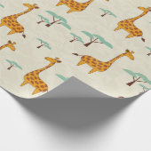 Papier Cadeau Motif sans couture avec de jolies girafes et des a (Coin)