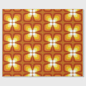 Papier Cadeau Motif sans couture avec éléments floraux abstraits (Plat)