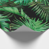 Papier Cadeau Motif sans couture avec feuilles tropicaux sur un  (Coin)