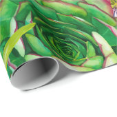 Papier Cadeau motif sans couture avec flamant rose et tr exotiq (Coin rond)