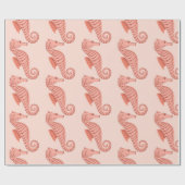 Papier Cadeau Motif sans couture avec ornement de doodle hippoca (Plat)