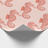 Papier Cadeau Motif sans couture avec ornement de doodle hippoca (Coin)