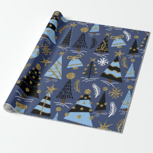 Papier Cadeau Motif sans couture avec parties scintillant de No