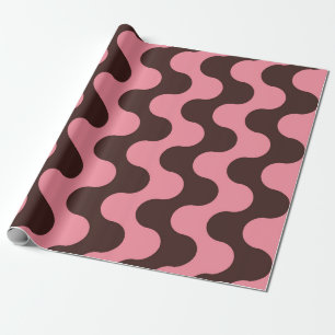 Papier Cadeau Motif sans couture avec rayures ondulées dans le s
