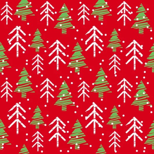 Papier Cadeau Motif sans couture avec sac cadeau de Noël stylisé