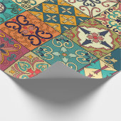 Papier Cadeau Motif sans couture avec tuiles portugaises en tala (Coin)