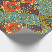 Papier Cadeau Motif sans couture avec tuiles portugaises en tala (Coin)