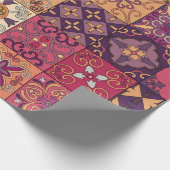 Papier Cadeau Motif sans couture avec tuiles portugaises en tala (Coin)