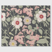 Papier Cadeau Motif sans couture. Beau tissu fleurissant réalité (Plat)