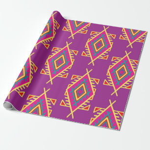 Papier Cadeau Motif sans couture dans le style boho. L'ornement