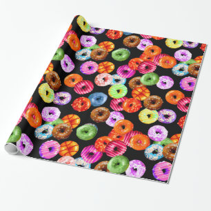 Papier Cadeau Motif sans couture de butées toriques + votre