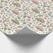 Papier Cadeau Motif sans couture de champignons fongiques pastel (Coin)