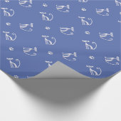 Papier Cadeau motif sans couture de chat (Coin)