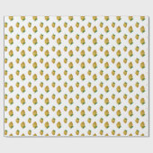 Papier Cadeau Motif sans couture de citrons d'aquarelle (Plat)