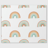 Papier Cadeau Motif sans couture de l'arc-en-ciel abstrait dessi (Plat)