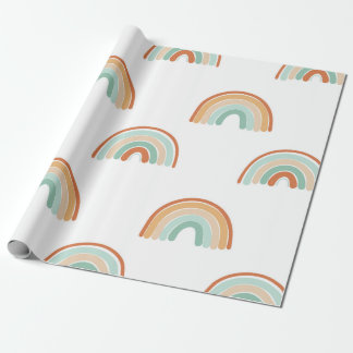 Papier Cadeau Motif sans couture de l'arc-en-ciel abstrait dessi