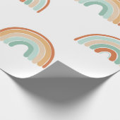 Papier Cadeau Motif sans couture de l'arc-en-ciel abstrait dessi (Coin)