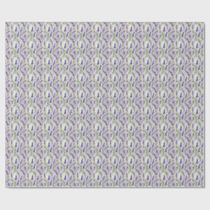 Papier Cadeau Motif sans couture de lavande à l'aquarelle floral