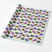 Motif sans couture de voiture pixelisée pour anniv