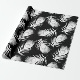 Papier Cadeau Motif sans couture décorative avec beau paon