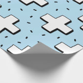 Papier Cadeau motif sans couture dessiné à la main avec panneaux (Coin)